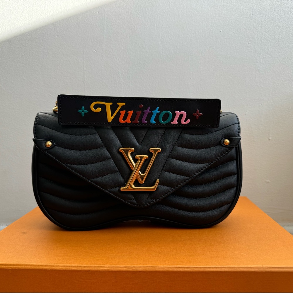 Louis Vuitton Black New Wave MM Leather Bag